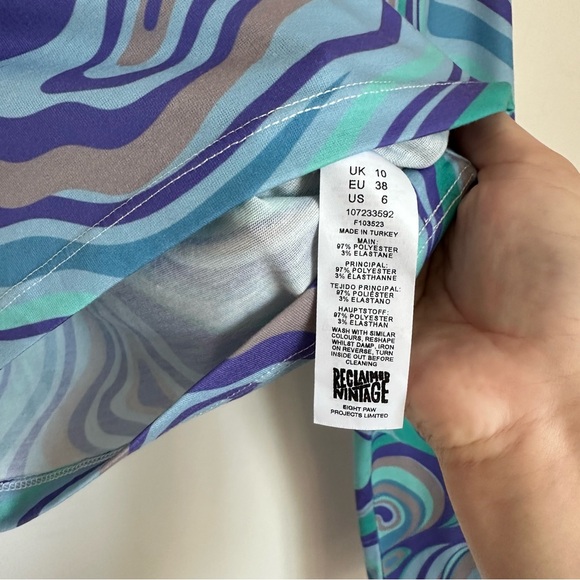 Reclaimed Vintage trippy cropped long sleeve - Picture 6 of 8